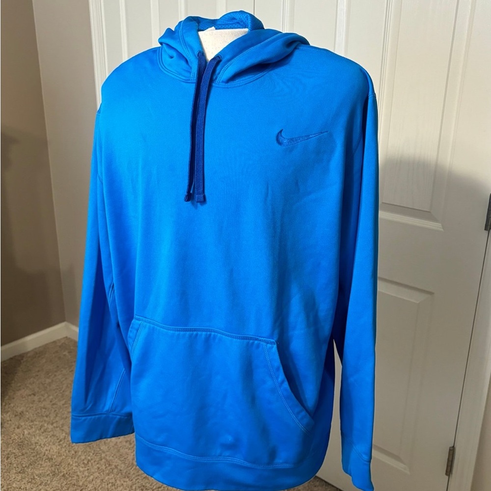 Nike Vibrant Blue Men's Therma-fit Hoodie 465784-407